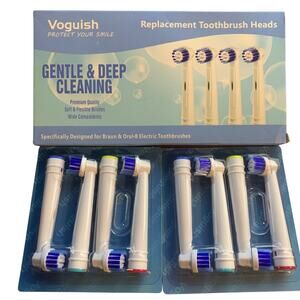 NEW 8 Piece Electric Toothbrush Replacement Brush Heads Fit Oral B Braun A2